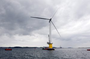 Wind turbine in the sea