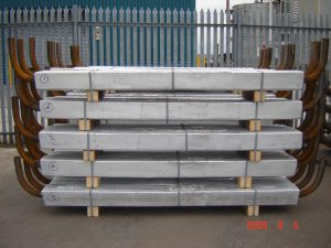 Stack of large anodes